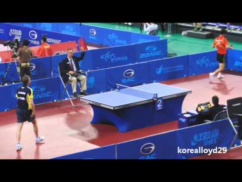2012 korea open ZHANG Jike Vs PERSSON Jorgen