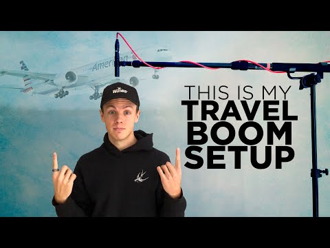 ultra-portable boom mic travel setup for documentary filmmaking