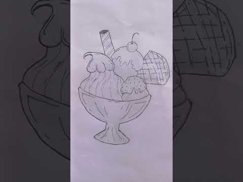 ice cream Drawing                                       Drawn dy yashasri