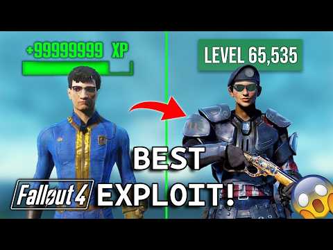 UNLIMITED XP & ALL PERKS GLITCH IN FALLOUT 4 AT THE START! 🤯