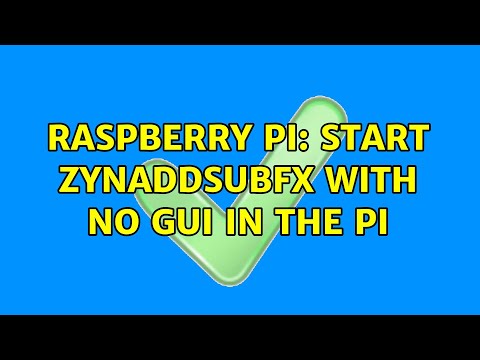 Raspberry Pi: start Zynaddsubfx with no GUI in the PI