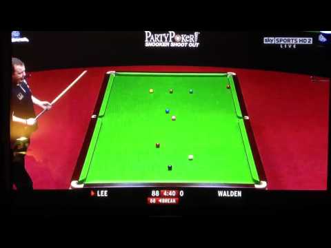 Stephen Lee wonder shot!! World Snooker Shootout