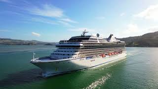 Oceania Cruise, MS Riviera, departing Dunedin on a stunning sunny day, 30th January 2026