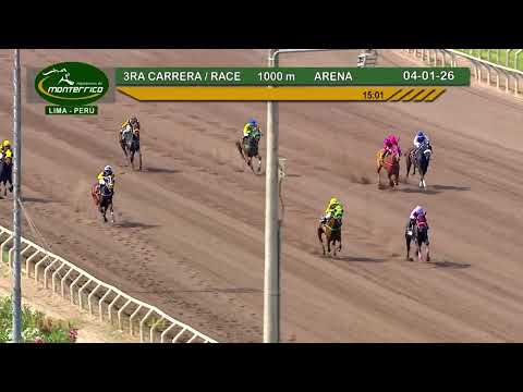 Monterrico Racetrack - 3rd Race January 4, 2026