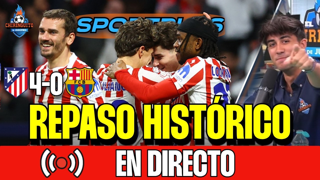 🚨🚨 ¡'RAJADÓN' DE LAPORTA POR EL ARBITRAJE! | ATLETI 4-0 BARÇA | Sportplus | Chiringuito Inside