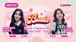Download lagu GOPLAY BUCIN ZEE & MARSHA JKT48 [5 AGUSTUS 2022] mp3