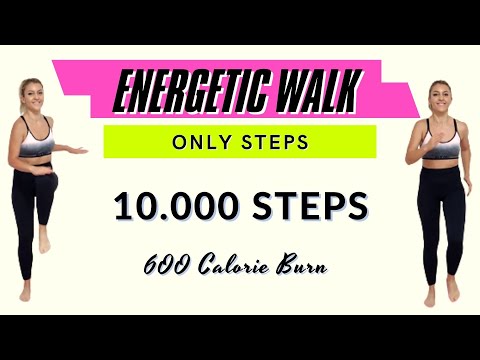 🔥10K STEPS ONLY WORKOUT🔥ENERGETIC BAREFOOT WALK🔥HIGH CALORIE BURN🔥JUST STEPS WORKOUT 👣👣👣