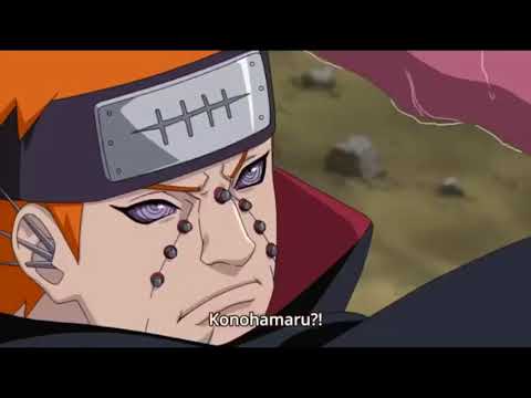 Konohamaru Vs  Pain, Konohamaru Uses Rasengan For The First Time