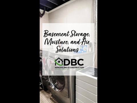 Basement Storage, Moisture, and Air Solutions