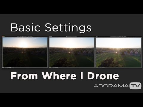 Basic dji drone camera settings to use before taking photos