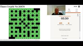 Solving the Times Crossword on 31st October