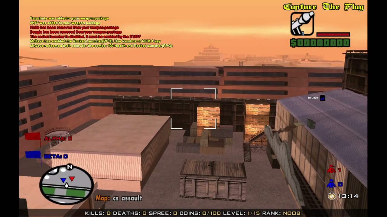 Using the Rocket Launcher in Capture the Flag Mode [open.mp]