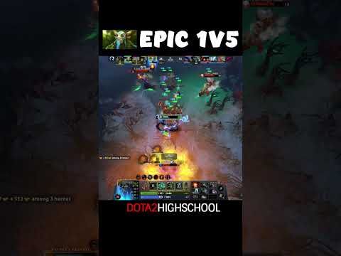M1CKE Nature Prophet Epic 1v5 #shorts #dota2highschool