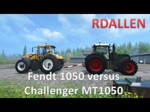 Fendt 1050 versus Challenger MT1050 - Farming Simulator 15