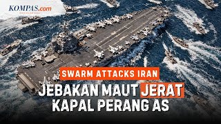 Jebakan "Lebah" Iran: Taktik Serangan Laut Teheran Usik Teknologi Canggih Kapal Perang AS
