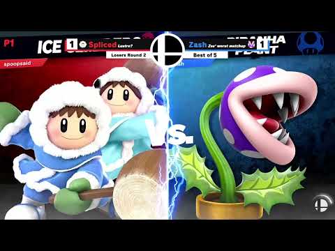 Spliced (Ice Climbers, Zero Suit Samus) vs Zash (Piranha Plant) -Losers Round 2-Fries on a Salad #96