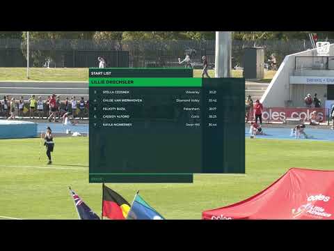 Girls U12 200m Timed Final 1: 2022/23 State Track and Field Championships