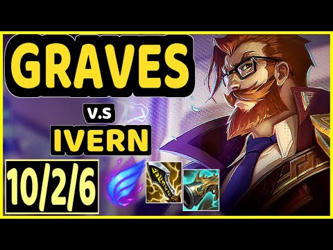 CUZZ (GRAVES) vs IVERN - 10/2/6 KDA JUNGLE CHALLENGER GAMEPLAY - KR