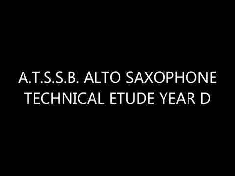 ATSSB ALTO SAXOPHONE YEAR D "Allegro Con Brio"