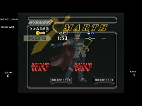 MMOM153 SSBM - Squawk (Falco) vs. Kalvar (Marth) - Melee WR2