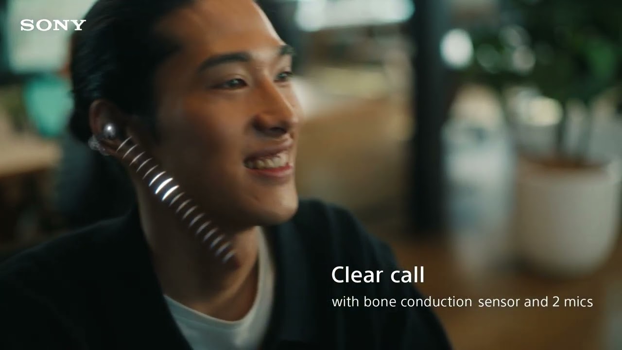 Sony Open-ear headphones LinkBuds Clip Greige