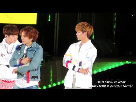 150523 Dream Concert 비투비 BTOB - 뛰뛰빵빵 Sungjae focus