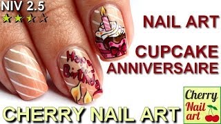 preview picture of video 'Nail art cupcake d'anniversaire'