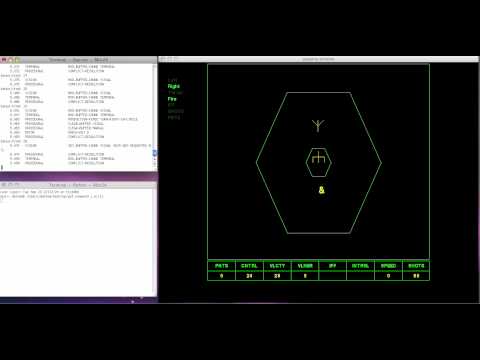 ACTR model playing Space Fortress