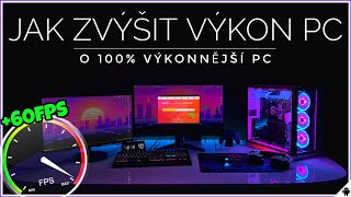 JAK ZVÝŠIT VÝKON POČÍTAČE / NOTEBOOKU 🔥| 5 tipů a triků | o 100% rychlejší PC | FPS zvýšení | CZ/SK