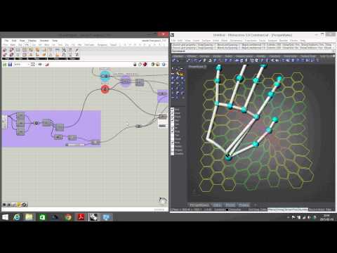 Leap motion test in Grasshopper 3D