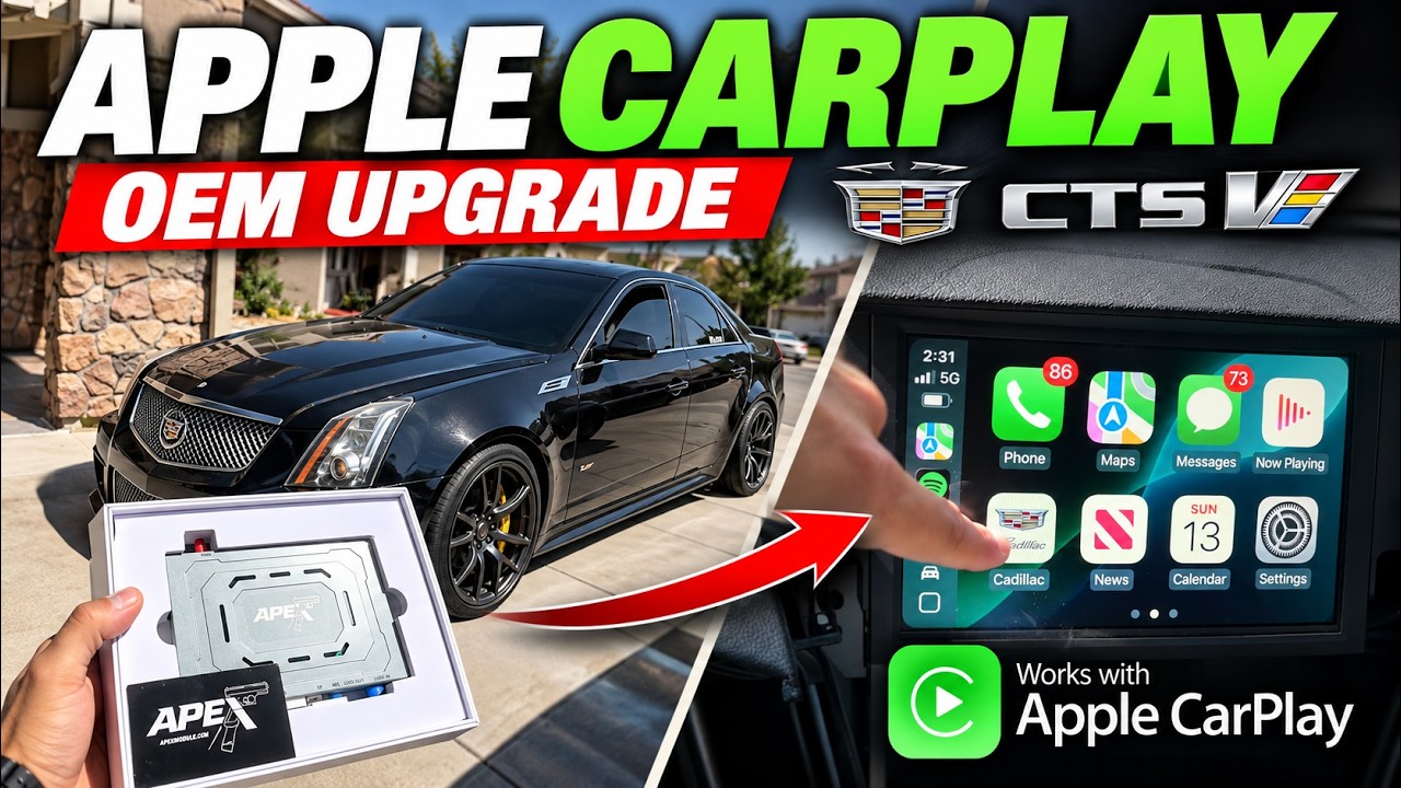 How to Add Apex Module CarPlay to Cadillac CTS-V | OEM Upgrade