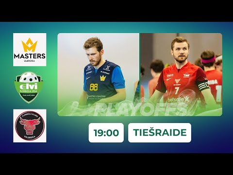 🎥 ELVI florbola līga: FS Masters/Ulbroka - FBK Valmiera/Betsafe (1/2 F, 5. spēle) (30.03.2024)