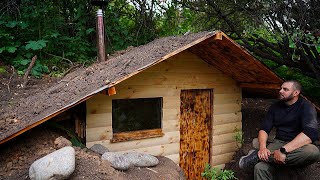 My forest cabin is ready, solo bushcraft