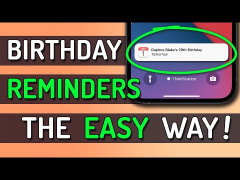 How To Set Birthday Reminders on iPhone, iPad and Mac