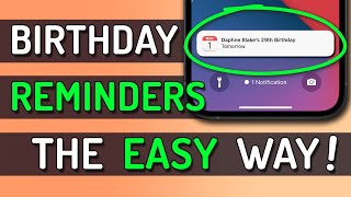 How To Set Birthday Reminders on iPhone, iPad and Mac