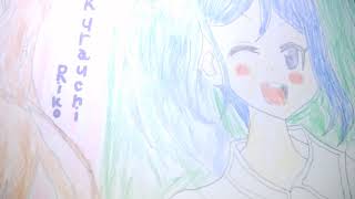 桜内家のイラストChS大盛り 第１０作 Aqours５周年新聞のかなりこと自分の立ち絵パスモちゃん(リコニャン)