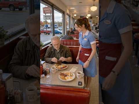 An Old Man Ordered Two Breakfasts Every Morning… Then the Waitress Saw His Burn Scar #shortfilm
