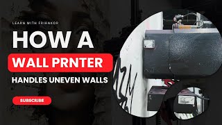 How a Wall Printer Handles Uneven Walls: Ultra-Sonic Auto Sensing Demo (MK02 Model 3)