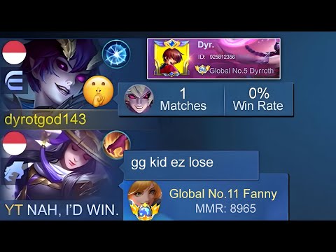 I PRETEND NOOB KID IN SOLO RANKED !! THEN SHOWING MY GLOBAL BADGE…💀 - Mobile legends