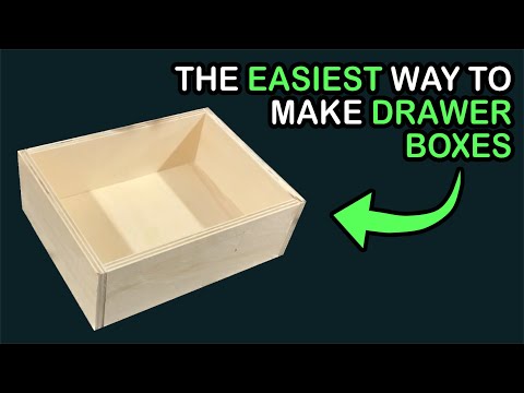Easiest Way to Make DIY Drawer Boxes #cargocamper