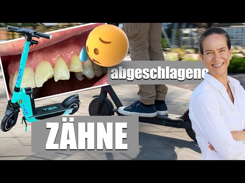 ZAHN-UNFALL mit E-ROLLER, 3 ZÄHNE zerschlagen, und jetzt?