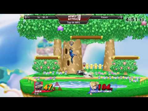 Midwest Mayhem 10 TOP 64: bc l Mr R (Sheik) vs. Kasen (Zero Suit Samus)
