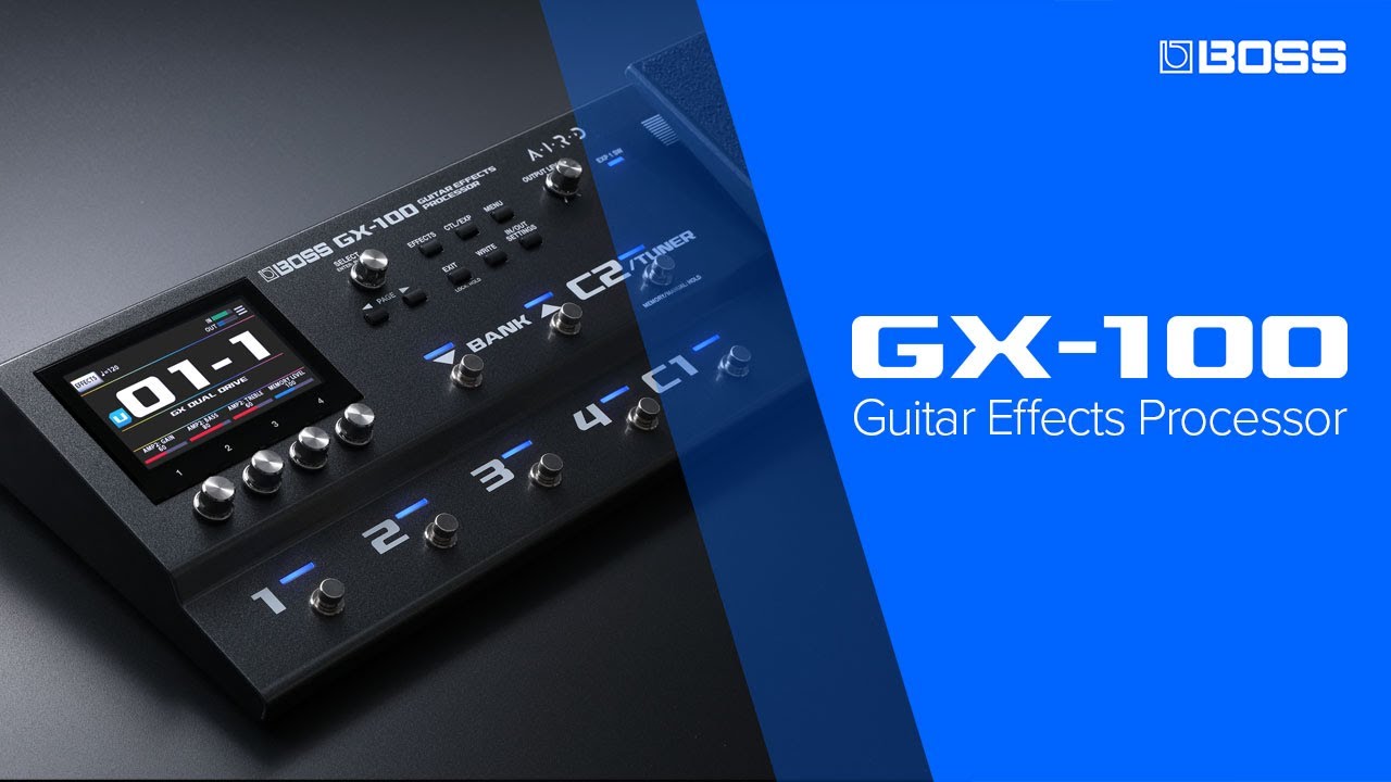 BOSS GX-100 Guitar Effects Processor with Color Touch Display - YouTube