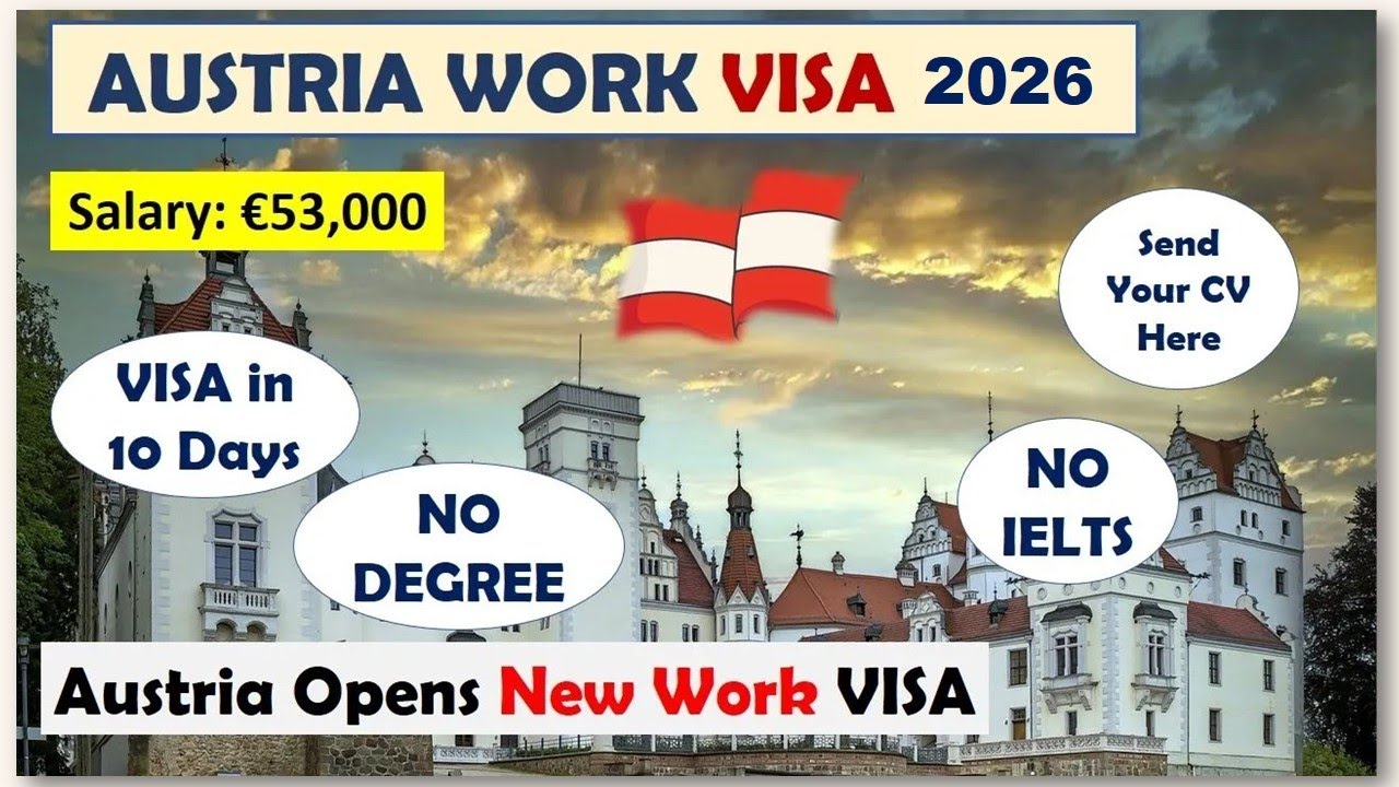 Austria Opens New Work VISA | How to get Austria Work Permit Visa | Moving to Europe | Owafk Africa