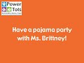 Come join our pajama party in today's Power Tots class!
