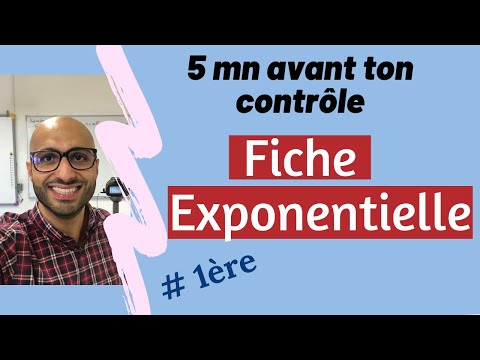 5 minutes before your test: Exponential Sheet