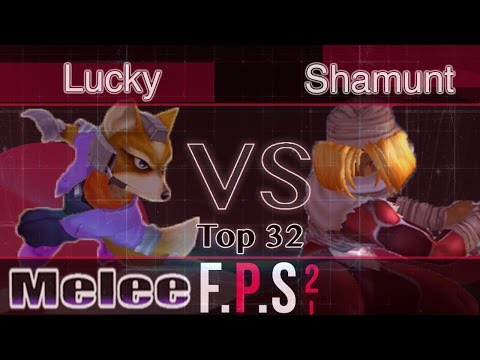 Selfless|Lucky (Fox) vs. Shamunt (Sheik) - Melee Top 32 - FPS2