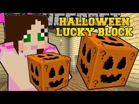 Minecraft: HALLOWEEN LUCKY BLOCK (HUGE STRUCTURES, SLENDERMAN, & MORE!) Mod Showcase