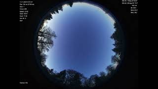 2025-11-11 All sky camera capture from Poiana Rusca Mountains, Romania