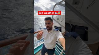 Bad weather on ships 🌊😰🚢 #ship #cruisejobs #cruiseship #viralpost #sailingtwins